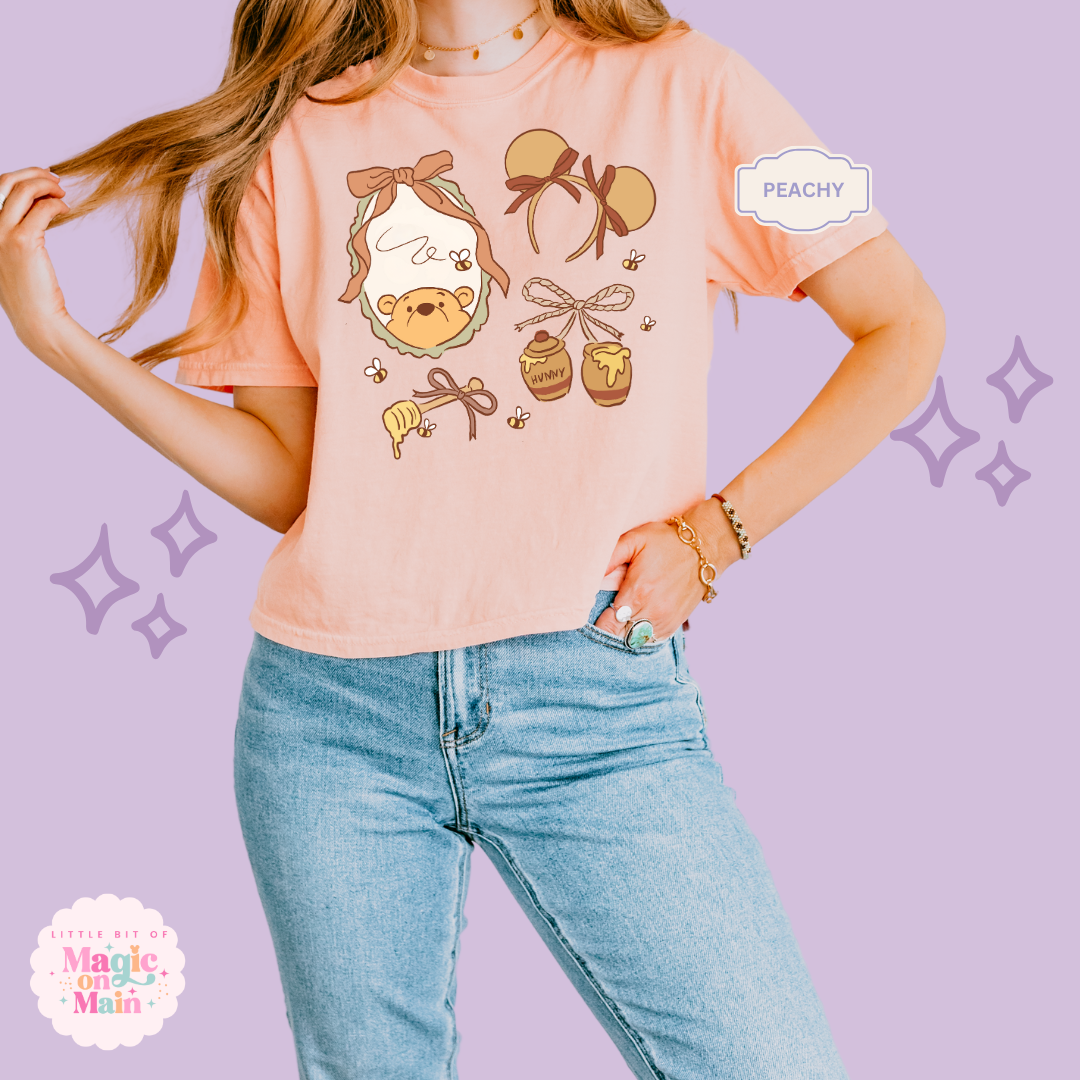 PRINTED WINNIE THE POOH COQUETTE - WOMENS BOXY T-SHIRT