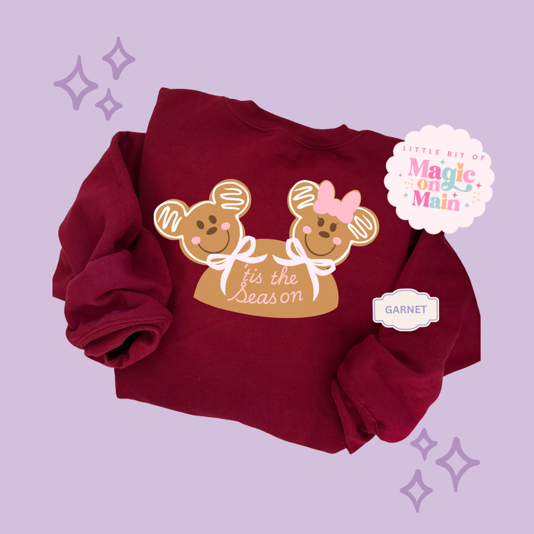 PRINTED MICKEY & MINNIE GINGERBREAD HAT - EXCLUSIVE TO MoM - ADULT SWEATSHIRT