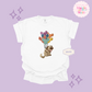 EMBROIDERED DUG  - ADULT T-SHIRT