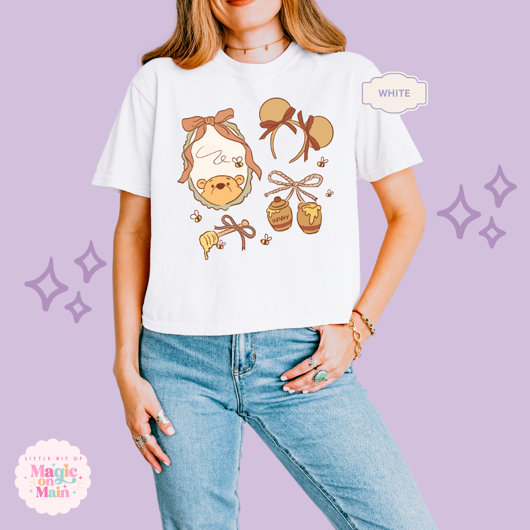 PRINTED WINNIE THE POOH COQUETTE - WOMENS BOXY T-SHIRT