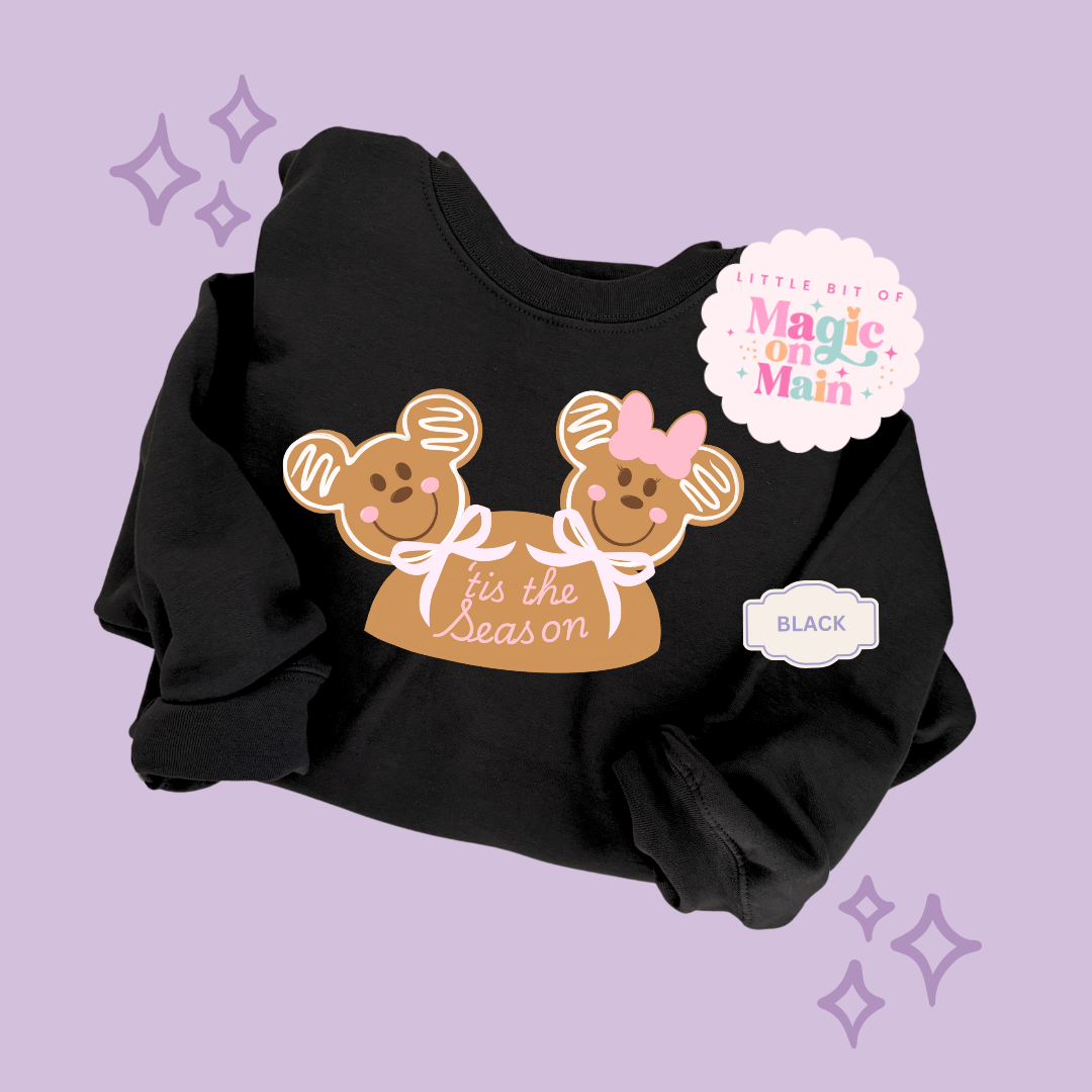 PRINTED MICKEY & MINNIE GINGERBREAD HAT - EXCLUSIVE TO MoM - ADULT SWEATSHIRT