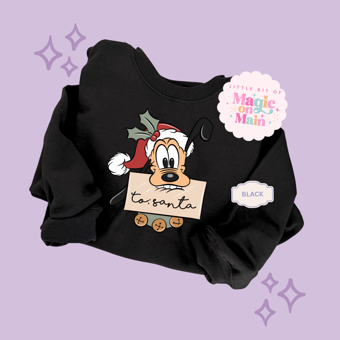 PRINTED PLUTO CHRISTMAS - ADULT SWEATSHIRT