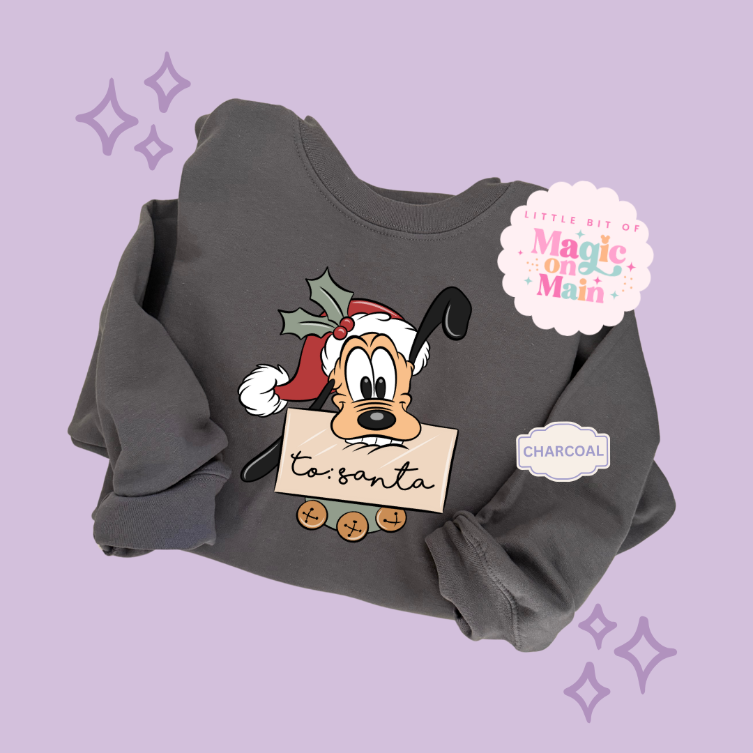 PRINTED PLUTO CHRISTMAS - ADULT SWEATSHIRT