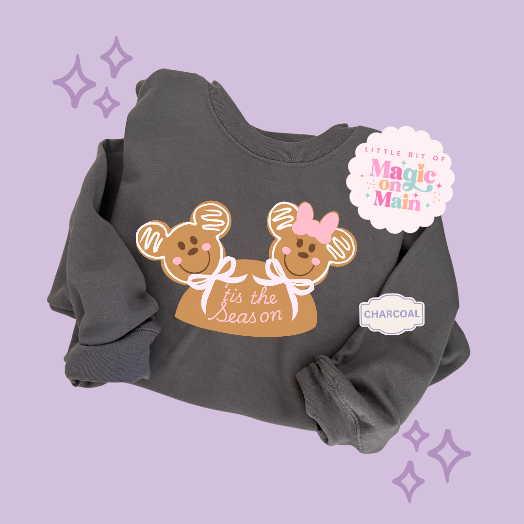PRINTED MICKEY & MINNIE GINGERBREAD HAT - EXCLUSIVE TO MoM - ADULT SWEATSHIRT