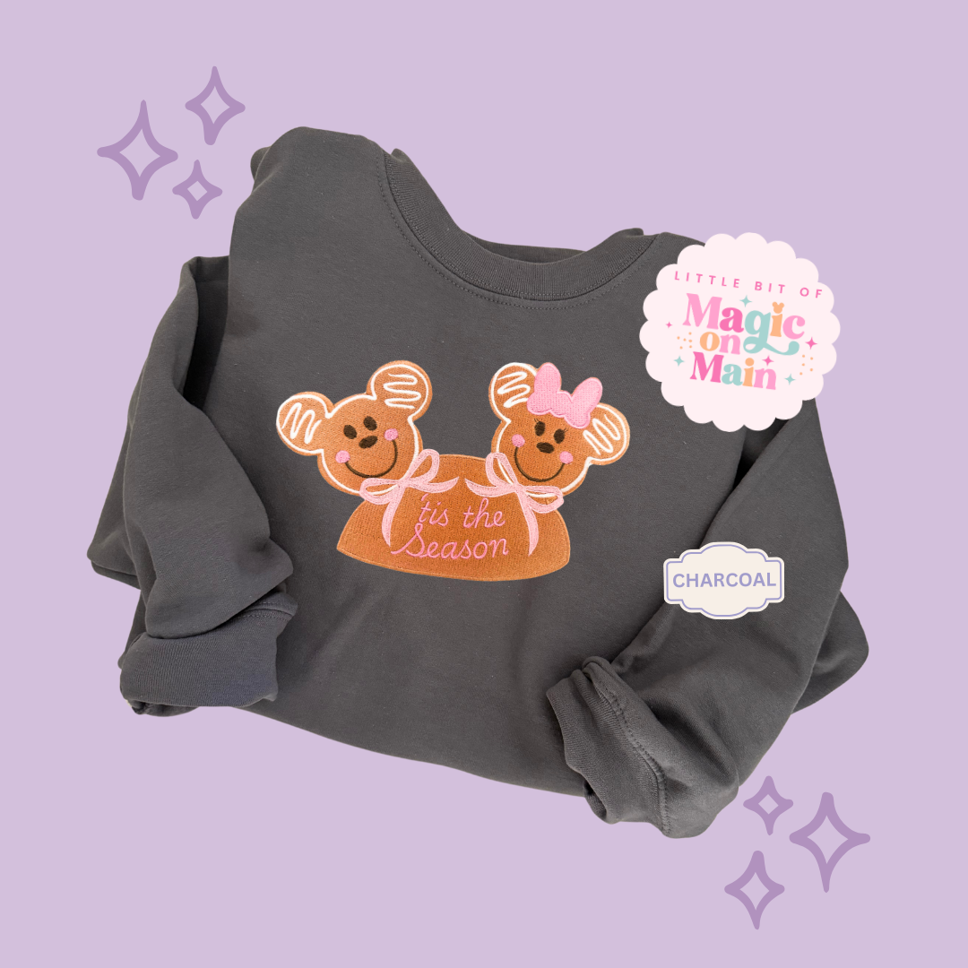EMBROIDERED MICKEY & MINNIE GINGERBREAD HAT - EXCLUSIVE TO MoM - ADULT SWEATSHIRT