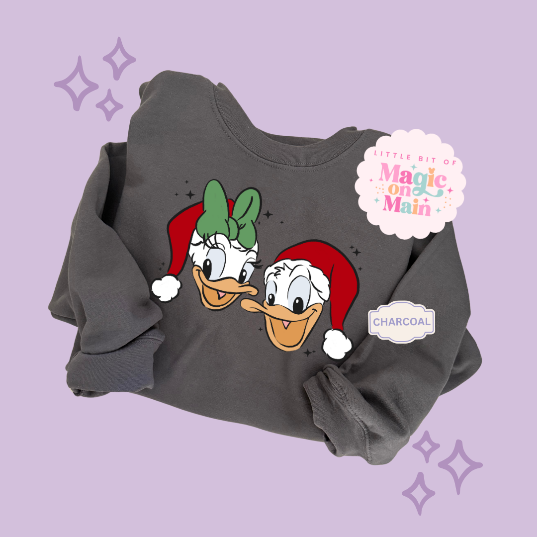 PRINTED DONALD & DAISY CHRISTMAS - ADULT SWEATSHIRT