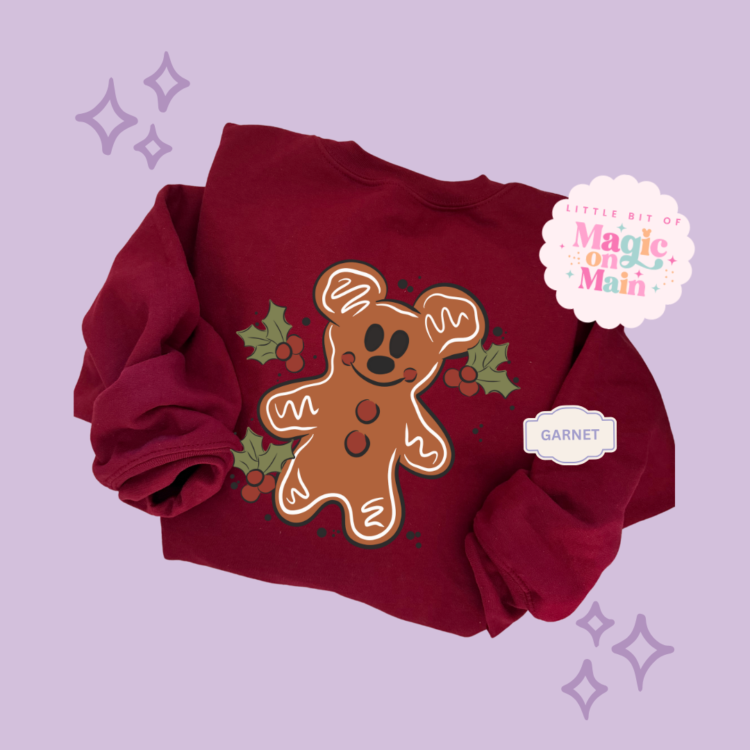 PRINTED GINGERBREAD - ADULT SWEATSHIRT