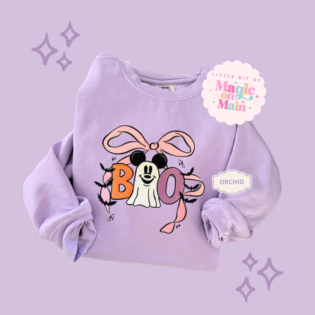 EMBROIDERED BOO (no text) - ADULT SWEATSHIRT