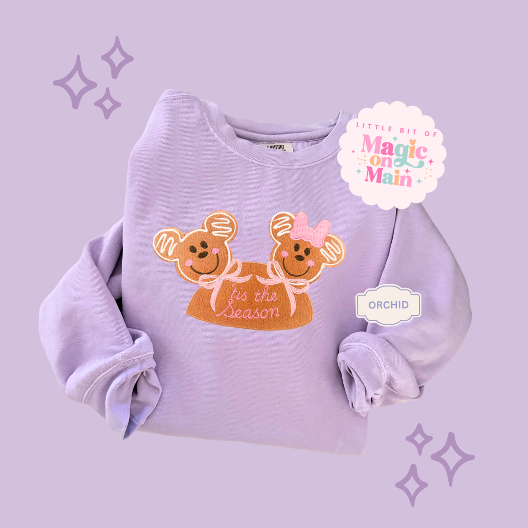 EMBROIDERED MICKEY & MINNIE GINGERBREAD HAT - EXCLUSIVE TO MoM - ADULT SWEATSHIRT