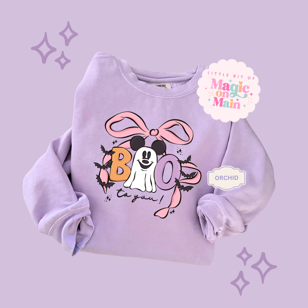 PRINTED BOO TO YOU - ADULT SWEATSHIRT
