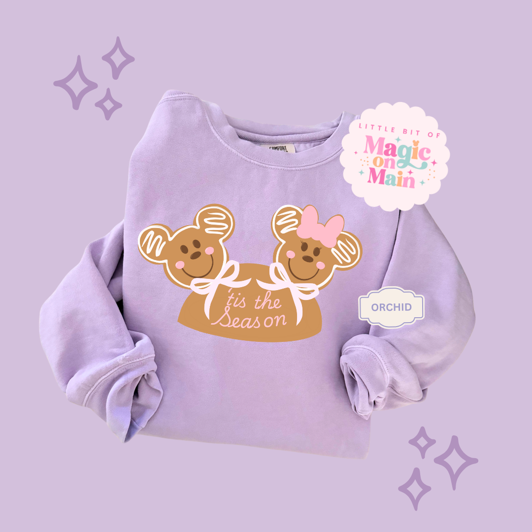 PRINTED MICKEY & MINNIE GINGERBREAD HAT - EXCLUSIVE TO MoM - ADULT SWEATSHIRT