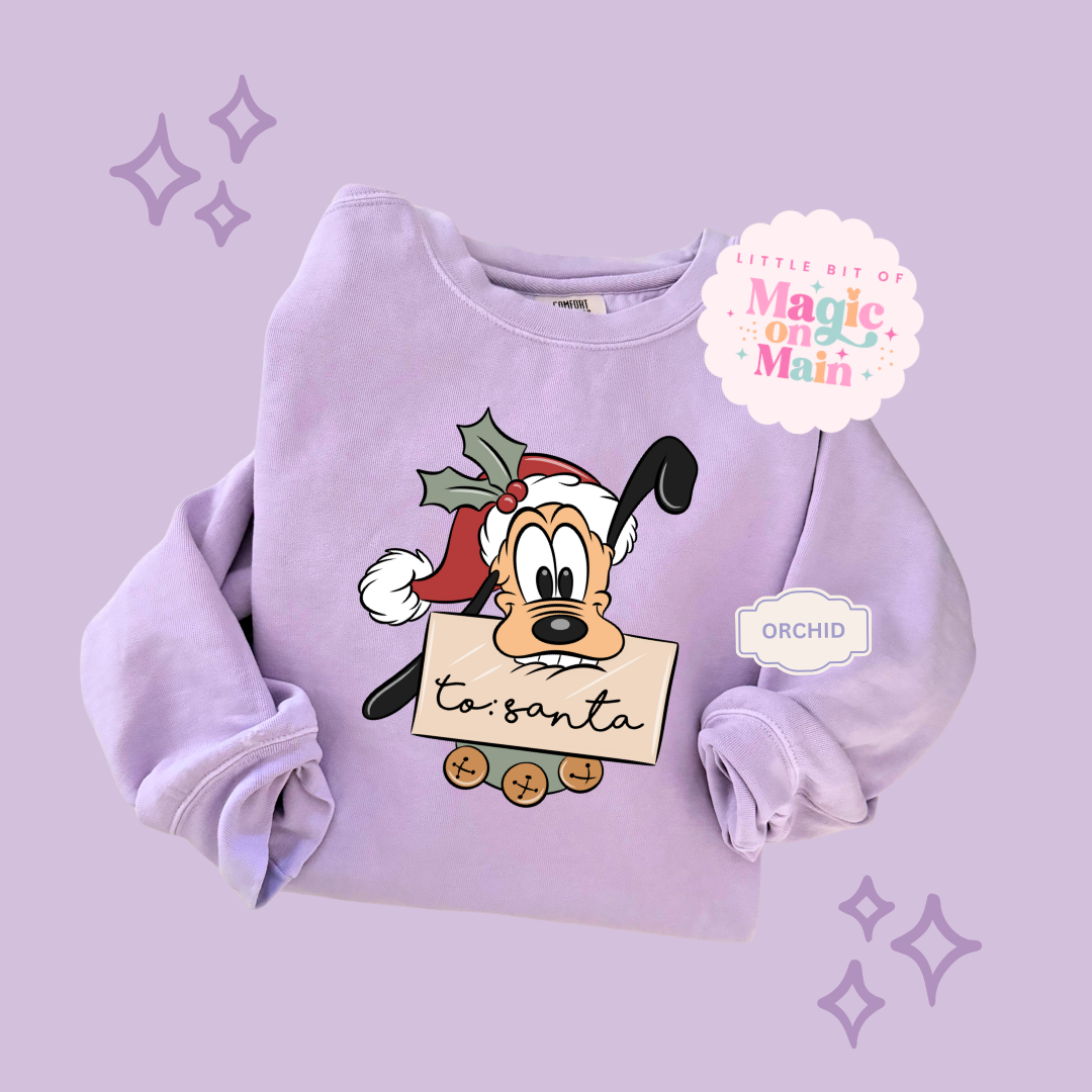 PRINTED PLUTO CHRISTMAS - ADULT SWEATSHIRT