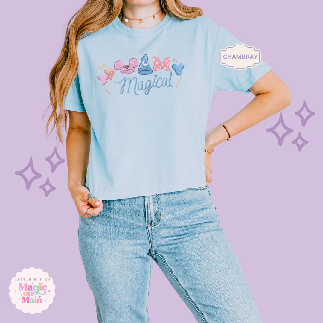 EMBROIDERED MAGICAL - EXCLUSIVE TO MoM - WOMENS BOXY T-SHIRT