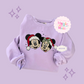 EMBROIDERED MICKEY & MINNIE CHRISTMAS - ADULT SWEATSHIRT