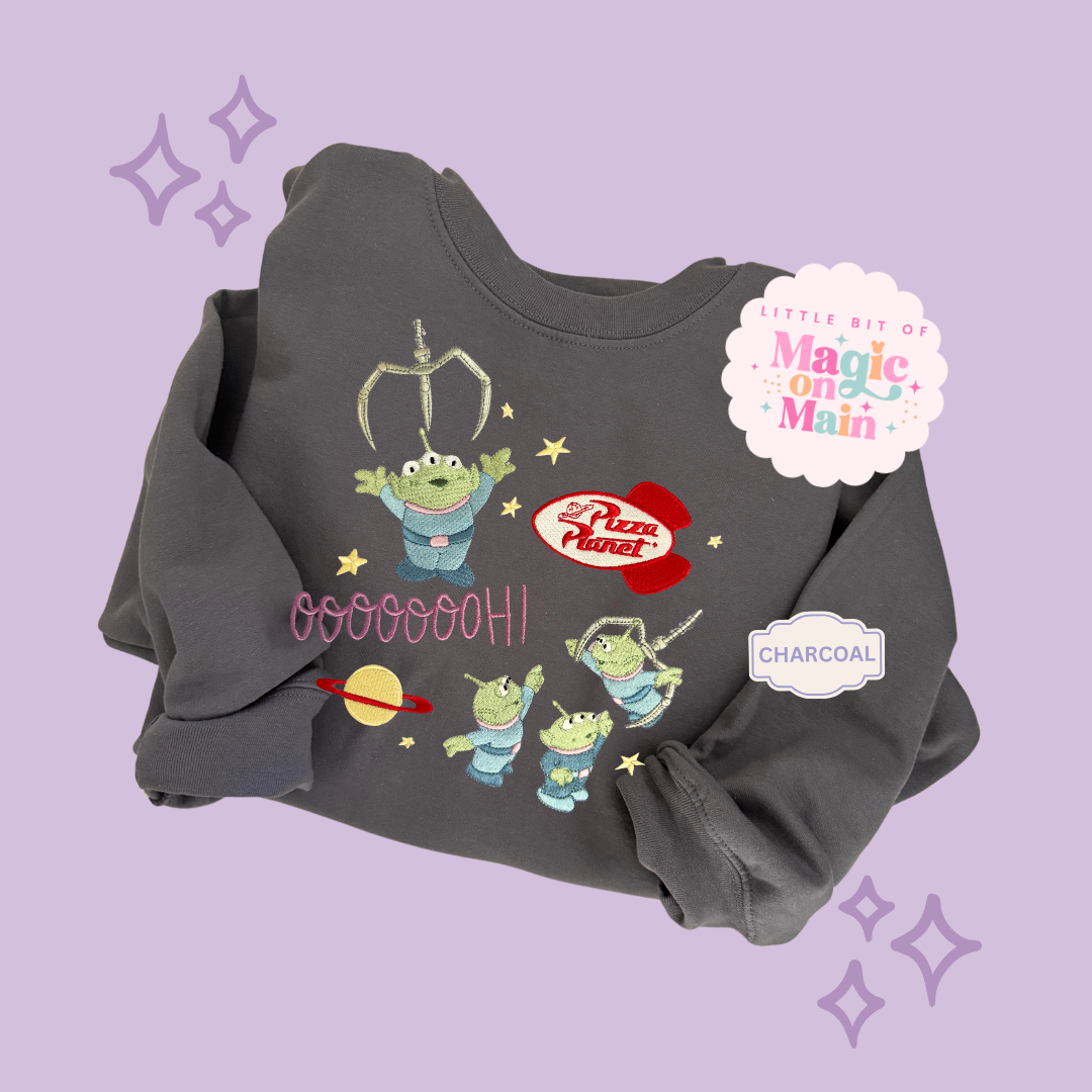 EMBROIDERED ALIENS - EXCLUSIVE TO MoM - ADULT SWEATSHIRT