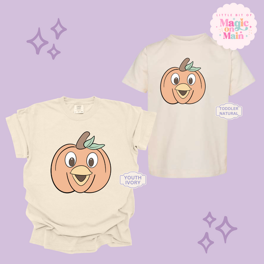 PRINTED ORANGE BIRD PUMPKIN - YOUTH/TODDLER