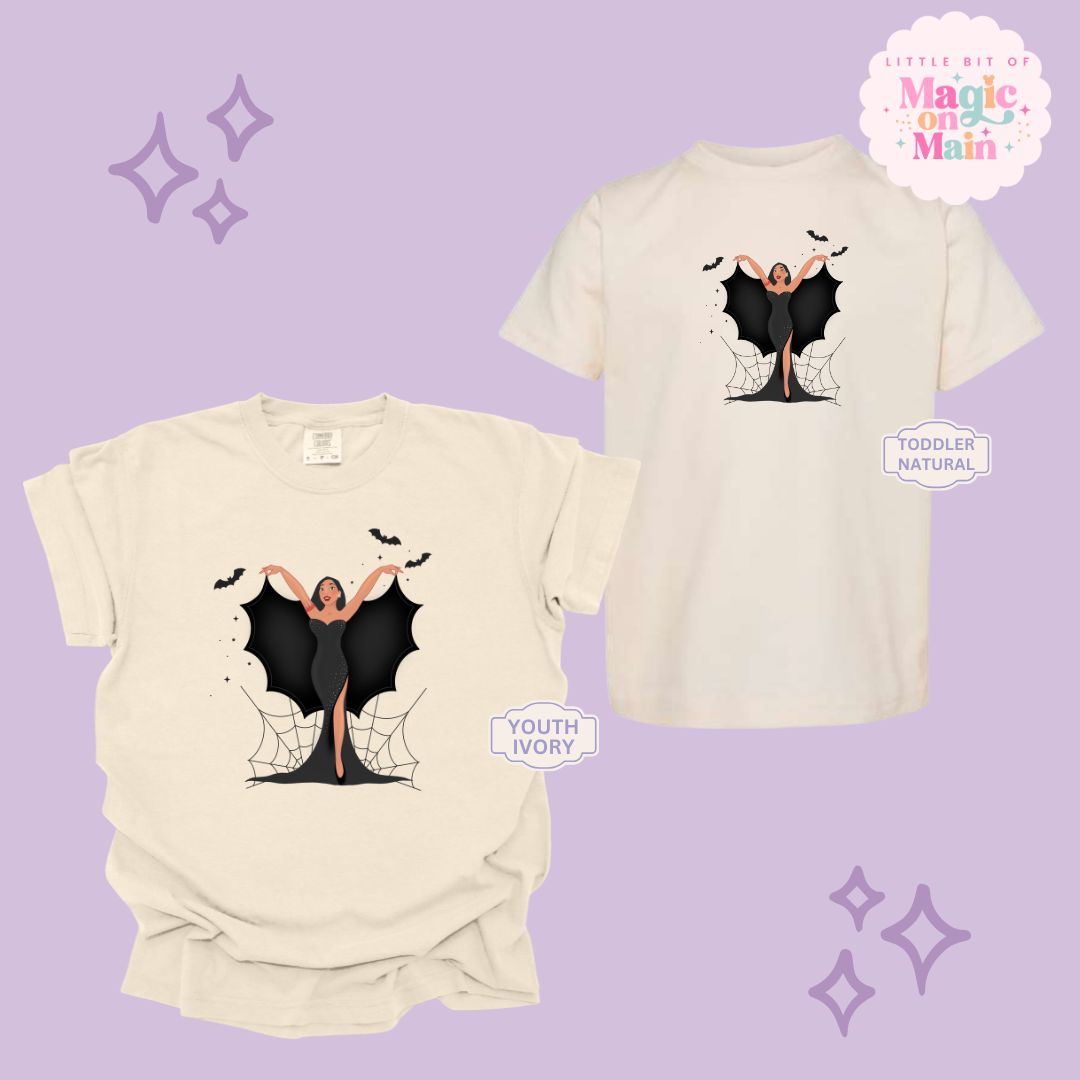PRINTED SPOOKY POCAHONTAS - YOUTH/TODDLER