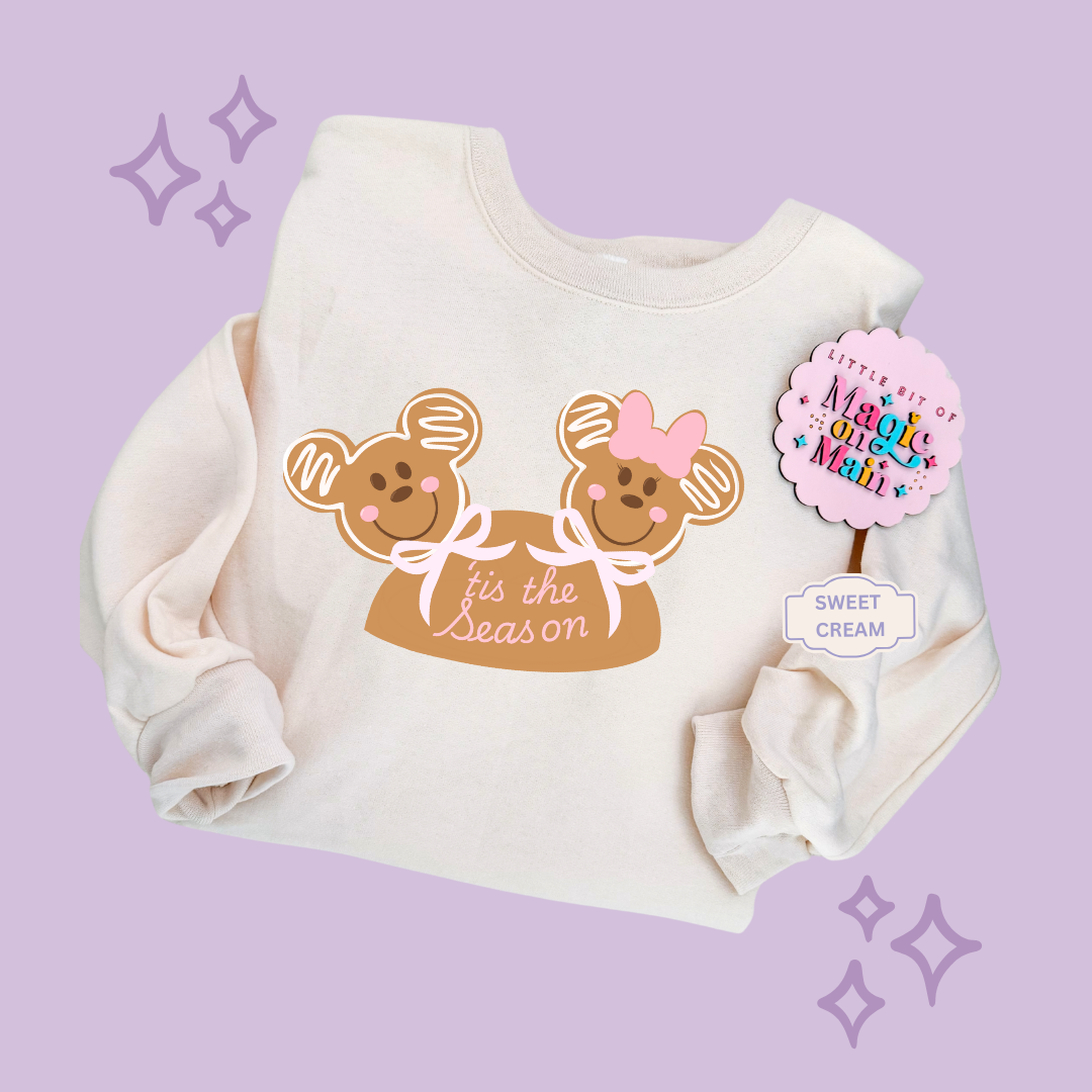 PRINTED MICKEY & MINNIE GINGERBREAD HAT - EXCLUSIVE TO MoM - ADULT SWEATSHIRT