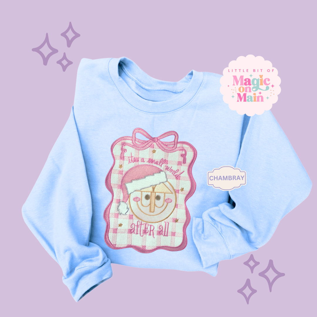 EMBROIDERED SML WORLD COQUETTE - EXCLUSIVE TO MoM - ADULT SWEATSHIRT