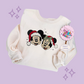 EMBROIDERED MICKEY & MINNIE CHRISTMAS - ADULT SWEATSHIRT