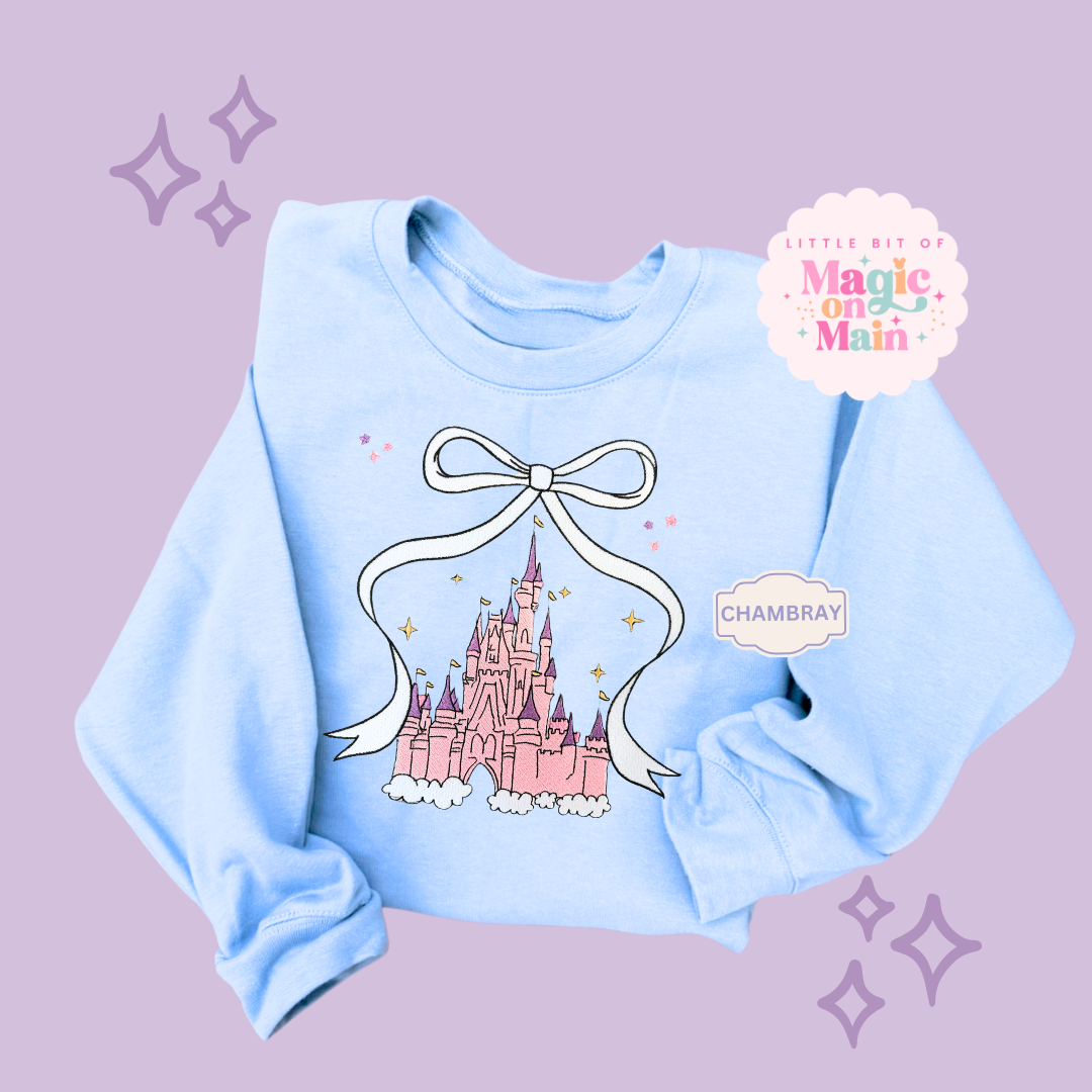 EMBROIDERED CASTLE - ADULT SWEATSHIRT