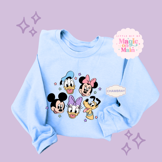 PRINTED MCKY AND FRIENDS - ADULT SWEATSHIRT