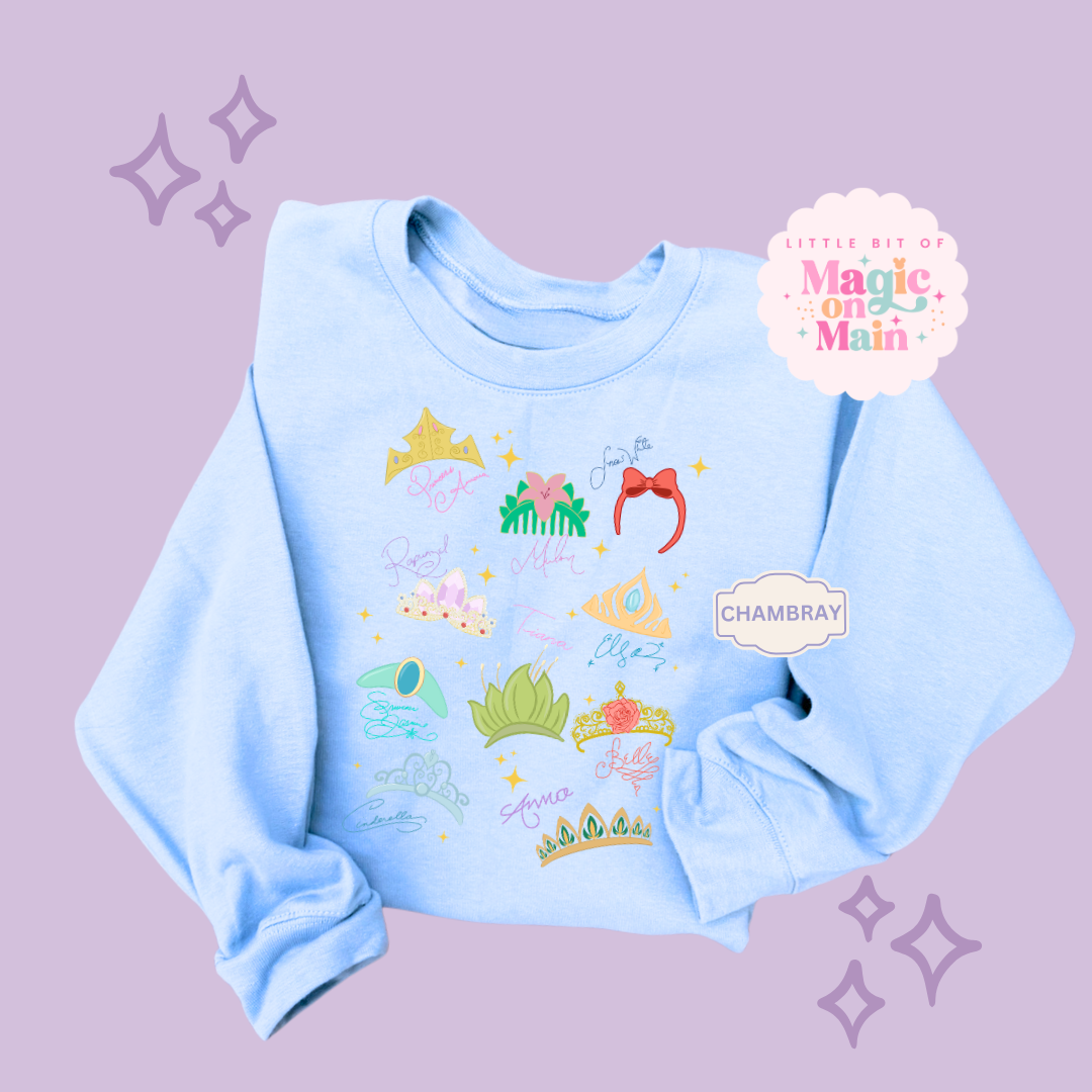PRINTED CROWNS - ADULT SWEATSHIRT 10045