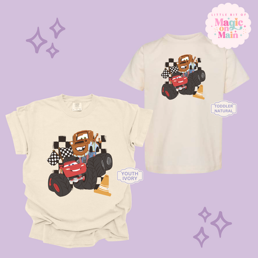 PRINTED CAR FRIENDS - YOUTH/TODDLER
