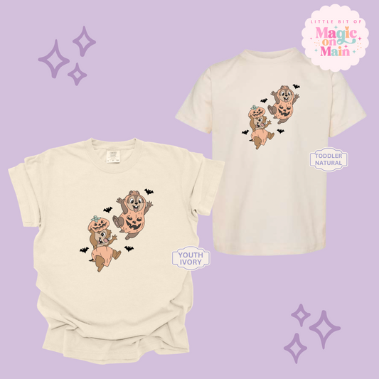 PRINTED HALLOWEEN CHIPMUNKS - YOUTH/TODDLER