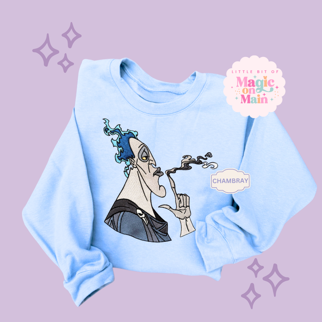 EMBROIDERED HADES - ADULT SWEATSHIRT