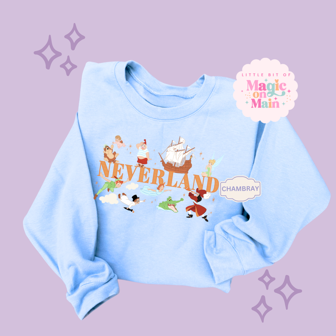 PRINTED NEVERLAND  - EXCLUSIVE TO MoM - ADULT SWEATSHIRT 10049