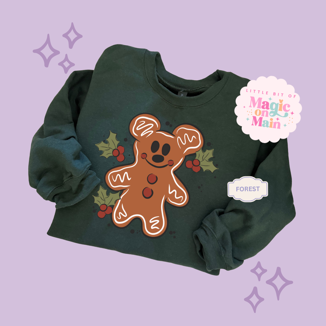PRINTED GINGERBREAD - ADULT SWEATSHIRT