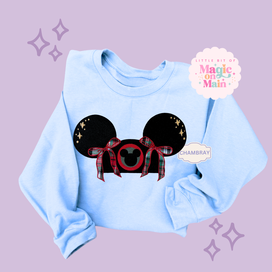 EMBROIDERED APPLIQUE HOLIDAY HAT - EXCLUSIVE TO MoM - ADULT SWEATSHIRT