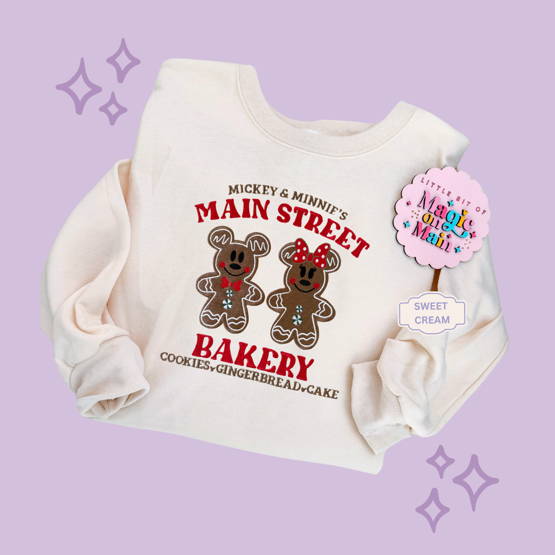 EMBROIDERED MAIN STREET BAKERY 2 - ADULT SWEATSHIRT