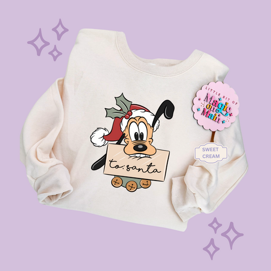 PRINTED PLUTO CHRISTMAS - ADULT SWEATSHIRT