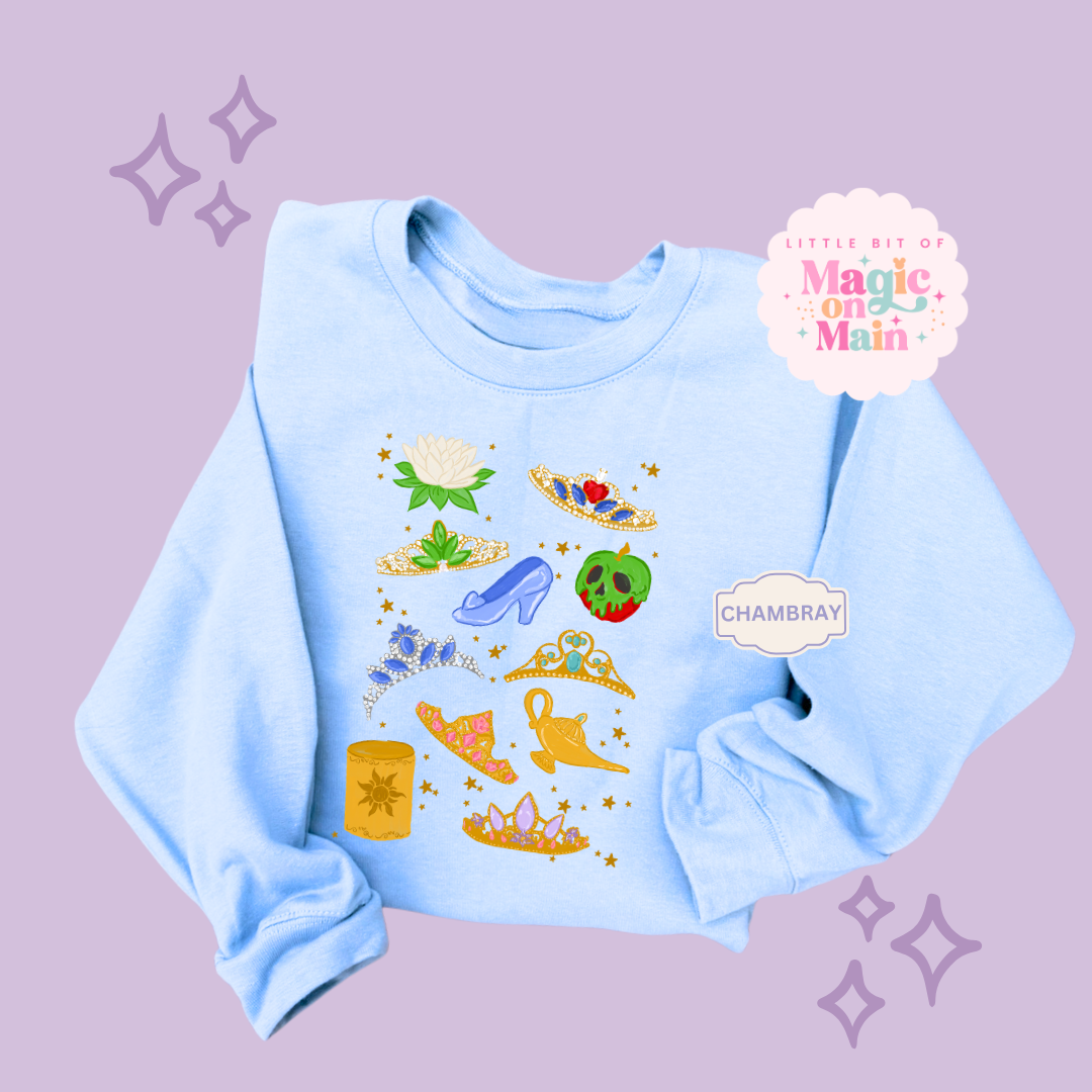 PRINTED PRINCESS ELEMENTS - ADULT SWEATSHIRT 10050