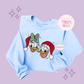 EMBROIDERED MERRY DNLD DAISY - ADULT SWEATSHIRT