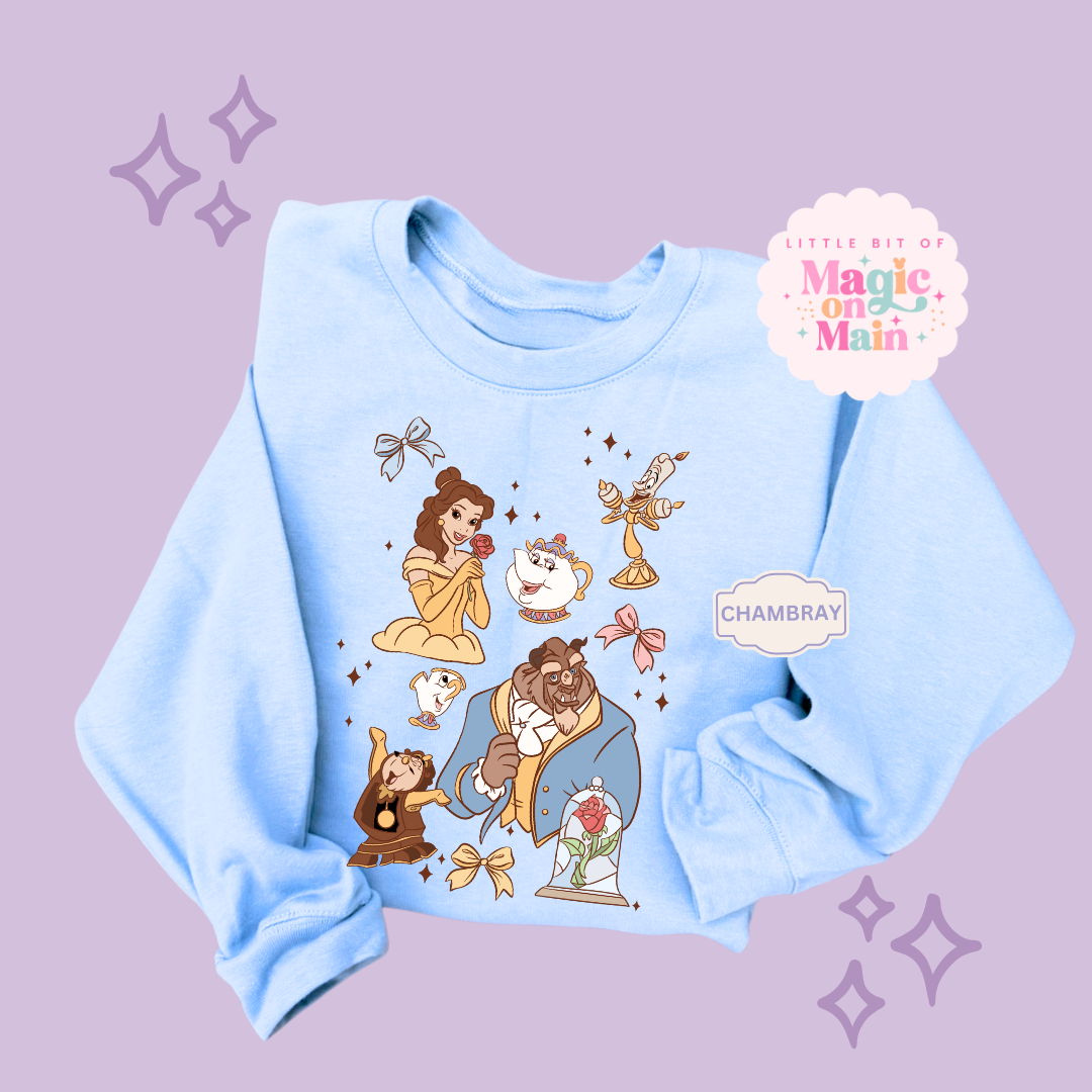 PRINTED BELLE - ADULT SWEATSHIRT 10044