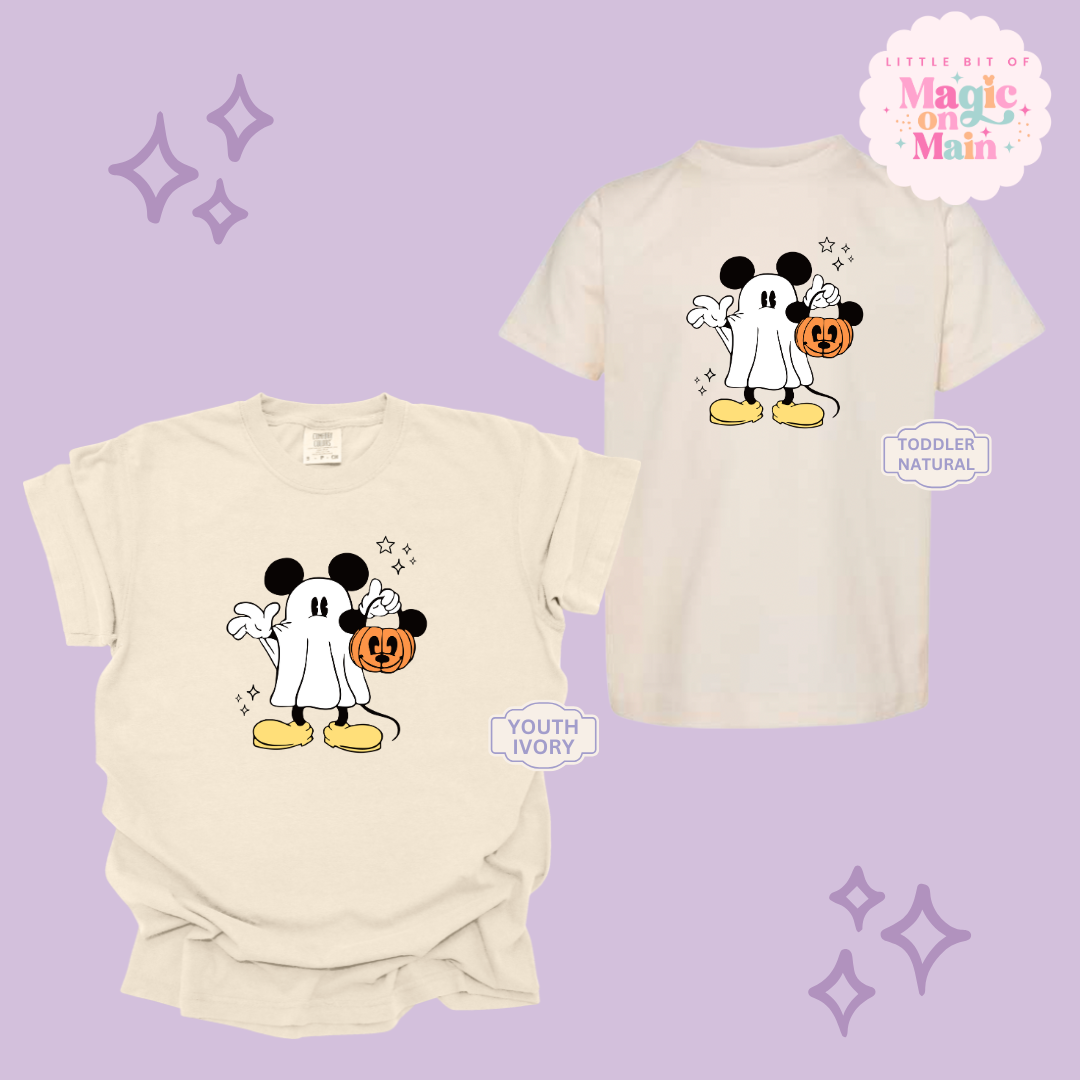 PRINTED MICKEY GHOST - YOUTH/TODDLER