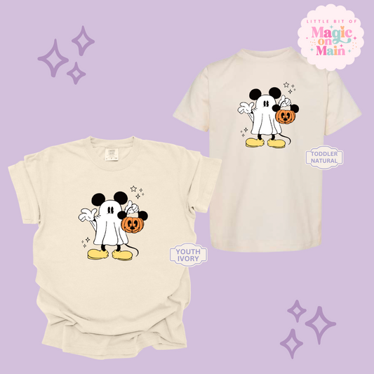 PRINTED MICKEY GHOST - YOUTH/TODDLER