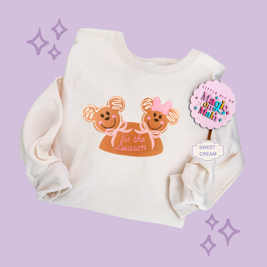 EMBROIDERED MICKEY & MINNIE GINGERBREAD HAT - EXCLUSIVE TO MoM - ADULT SWEATSHIRT