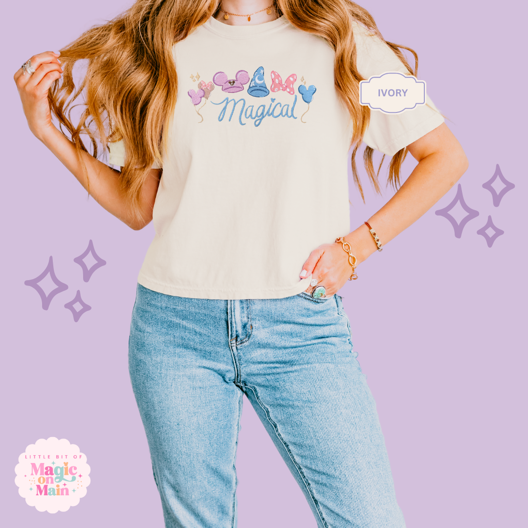 EMBROIDERED MAGICAL - EXCLUSIVE TO MoM - WOMENS BOXY T-SHIRT