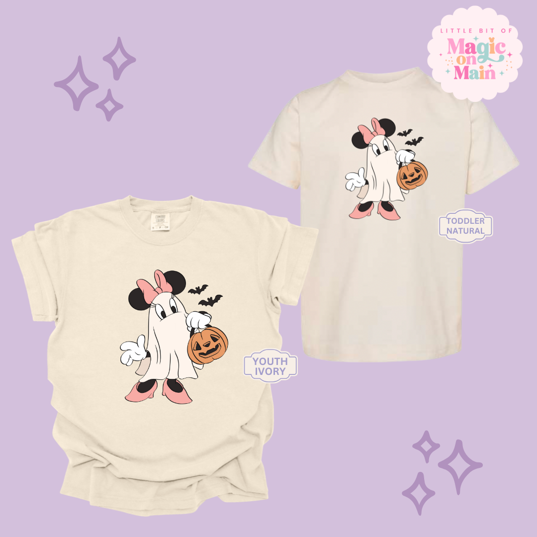 PRINTED GHOST MINNIE - YOUTH/TODDLER