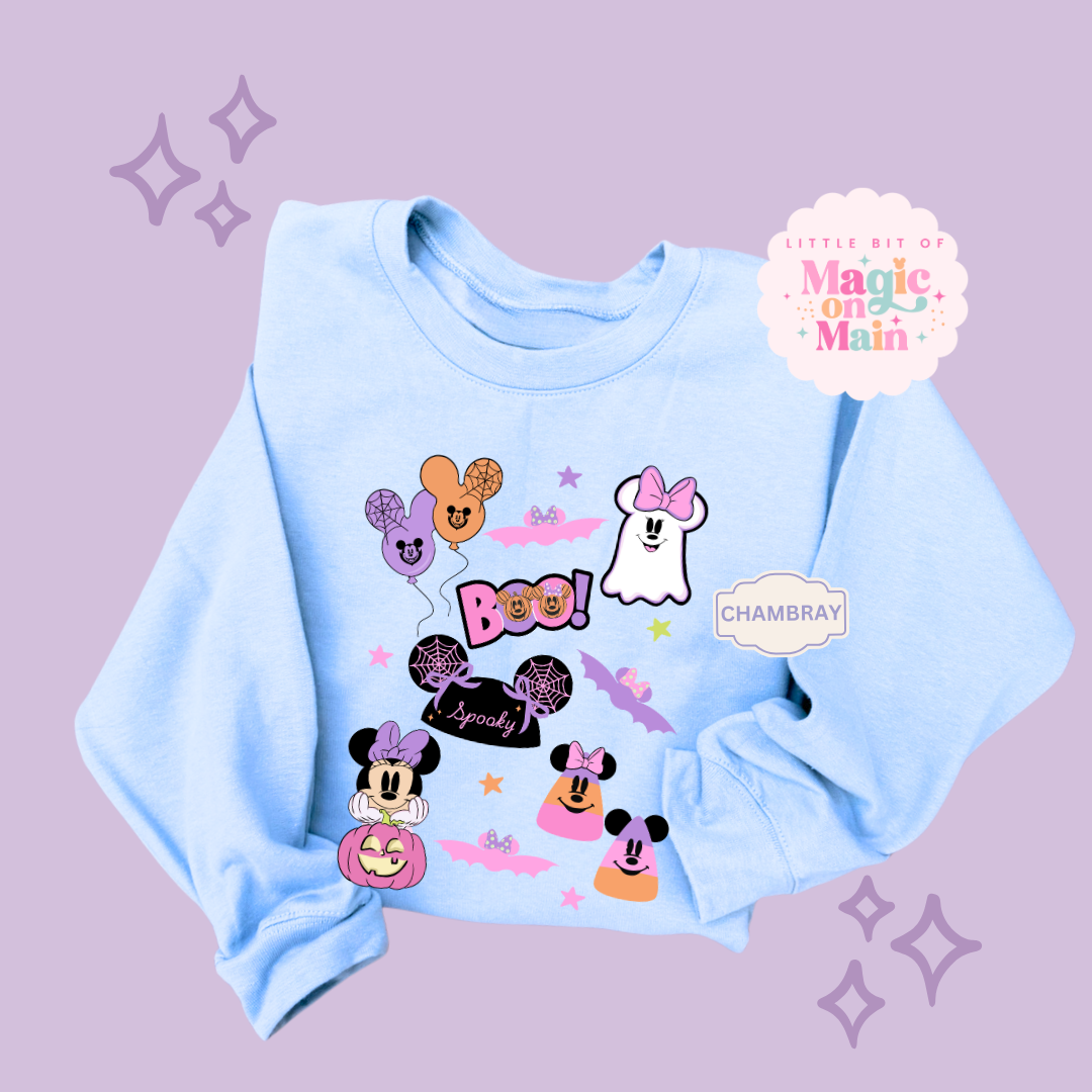 PRINTED GHOULY HALLOWEEN - EXCLUSIVE TO MoM - ADULT SWEATSHIRT 10059