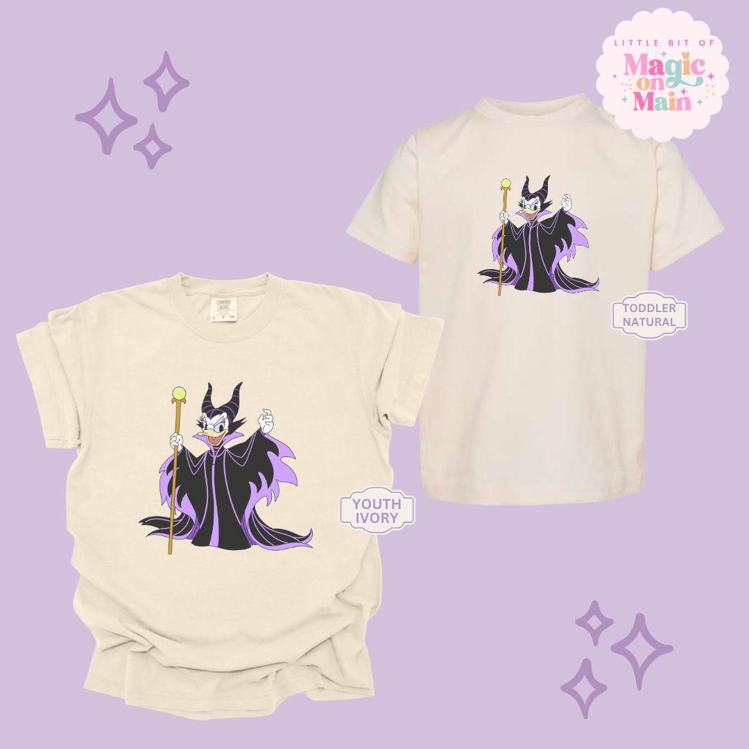 PRINTED MALEFICENT DAISY - YOUTH/TODDLER