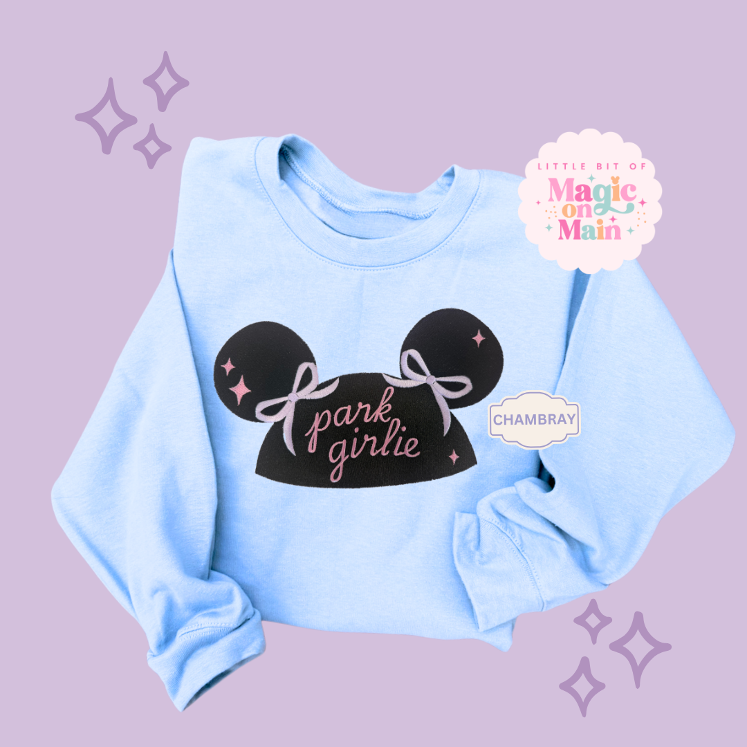 EMBROIDERED PARK GIRLIE HAT - EXCLUSIVE TO MoM - ADULT SWEATSHIRT