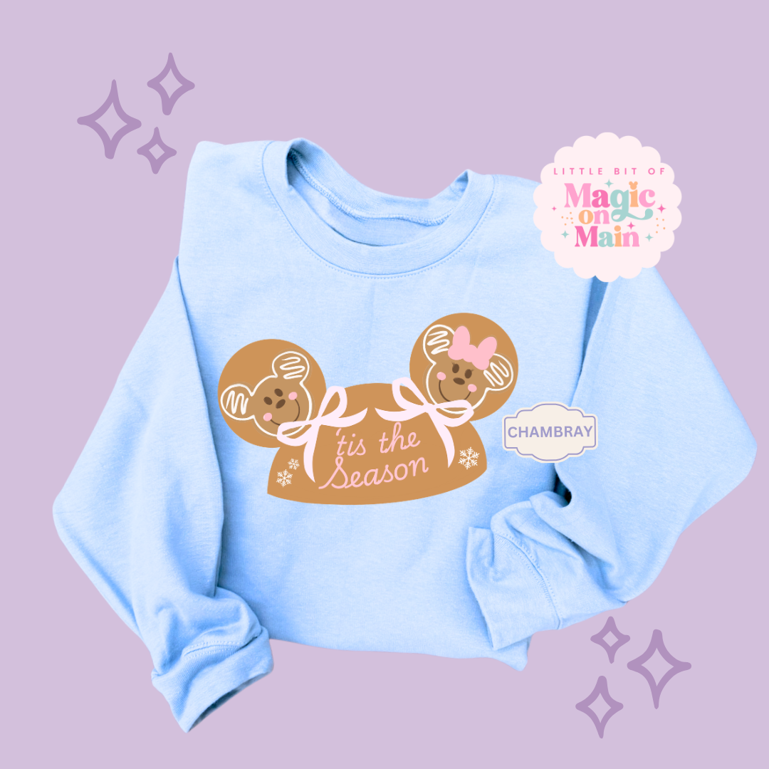 PRINTED GINGERBREAD HOLIDAY HAT- EXCLUSIVE TO MoM - ADULT SWEATSHIRT