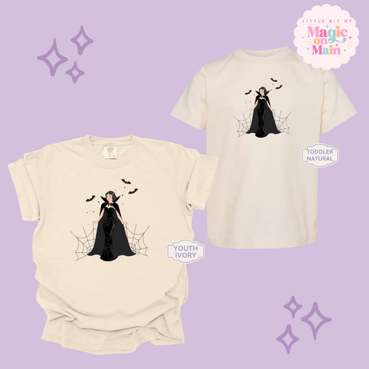 PRINTED SPOOKY SNOW WHITE - YOUTH/TODDLER