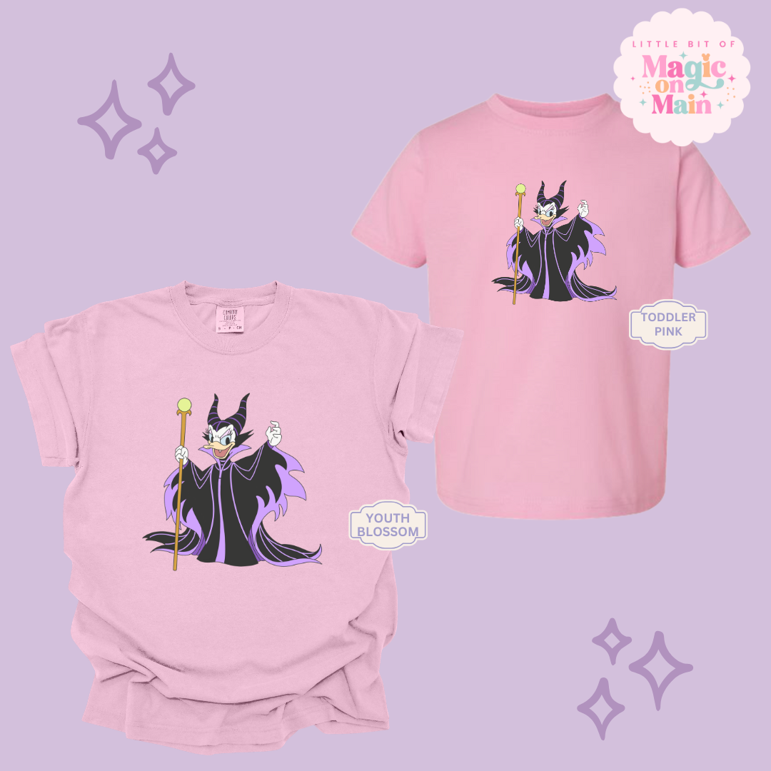PRINTED MALEFICENT DAISY - YOUTH/TODDLER
