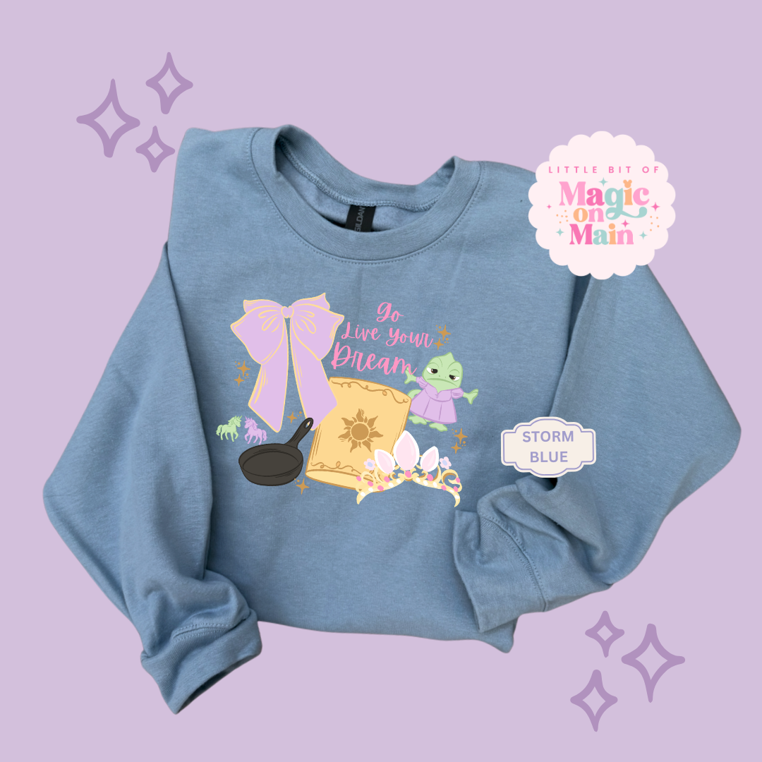 PRINTED GO LIVE YOUR DREAM  - EXCLUSIVE TO MoM - ADULT SWEATSHIRT 10043